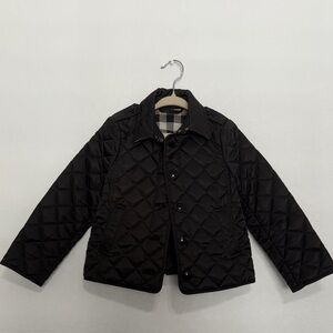 Burberry Kids Black Quilted Jacket
